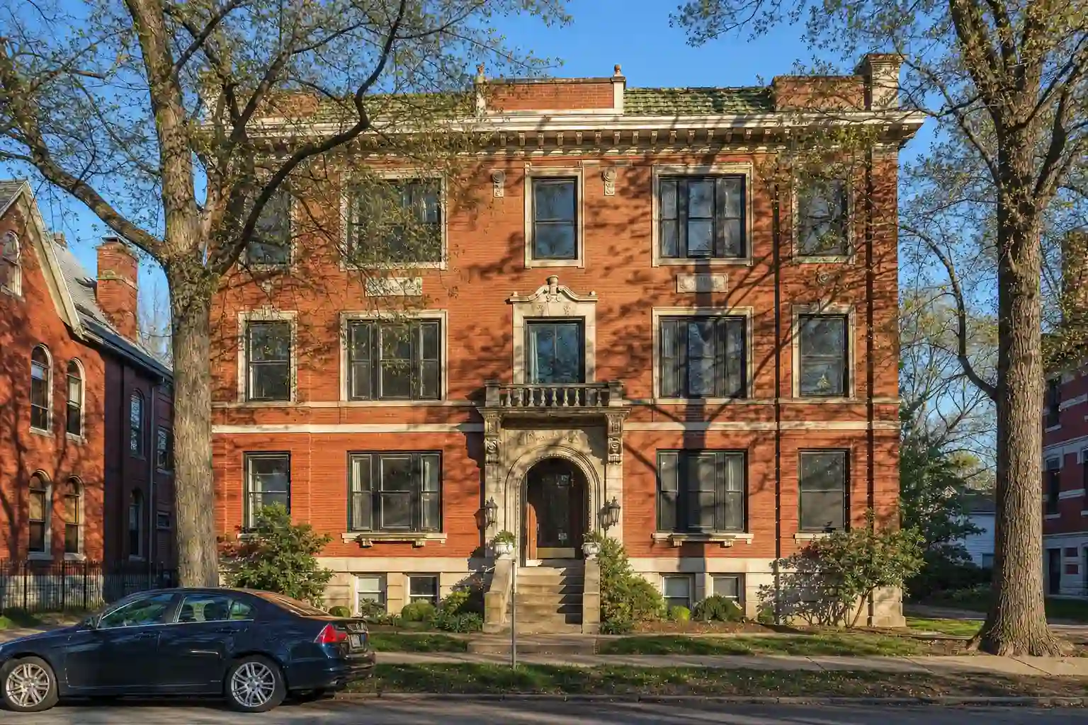 Historic brick multifamily building in Old Louisville, Kentucky