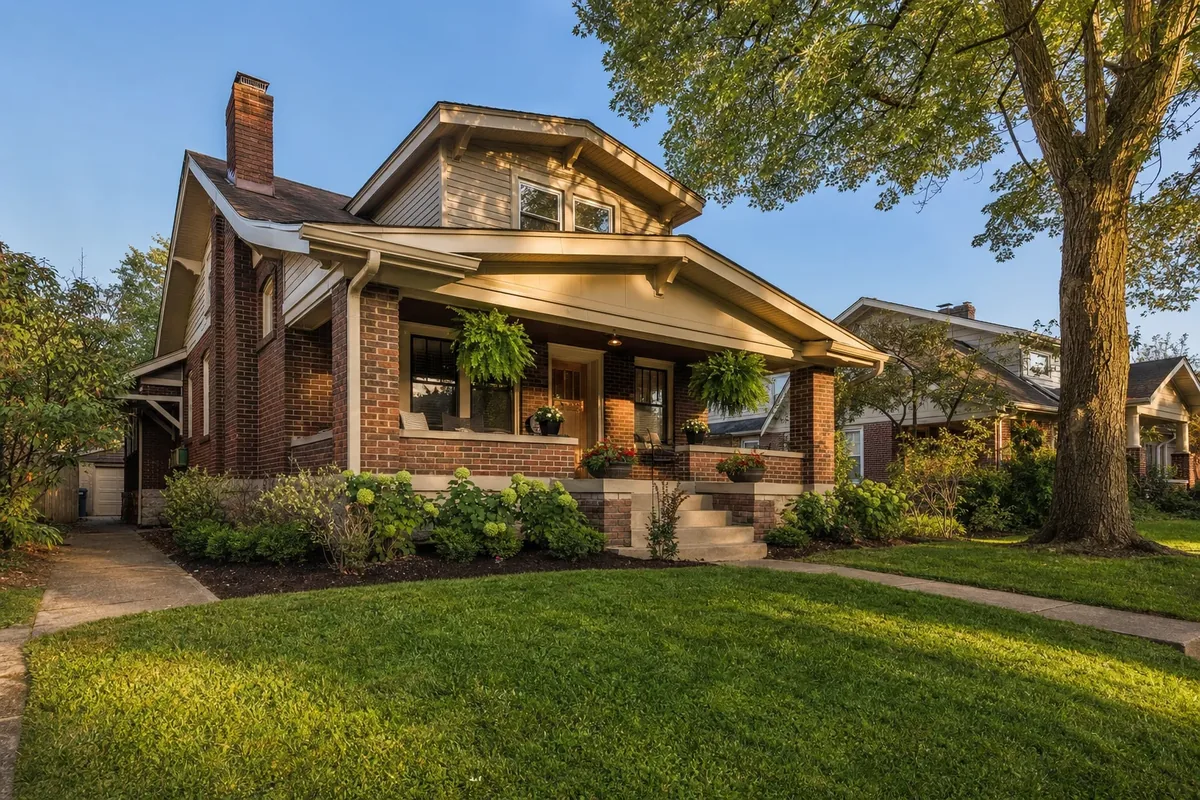 Craftsman-style single-family home in a Louisville, Kentucky neighborhood